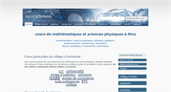 Desktop Screenshot of nicesciences.com