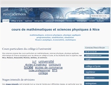 Tablet Screenshot of nicesciences.com